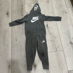 Nike Gray Hoodie and Sweatpants Set- 3T